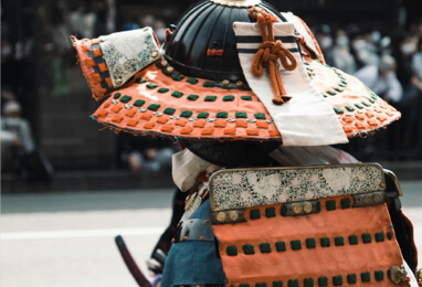 Samurai warrior procession at Jidai Matsuri festival in Kyoto