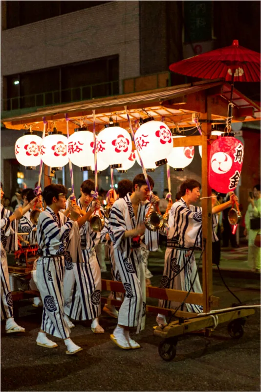 Traditional lantern-lit alleyway in Gion Geisha district Kyoto