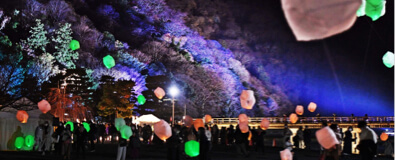 Arashiyama Hanatouro winter bamboo forest illumination in Kyoto